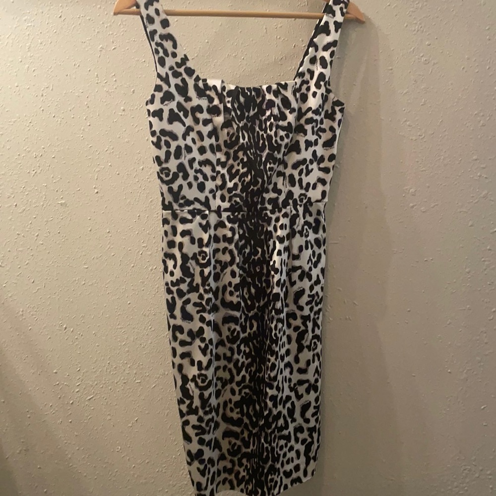 White House Black Market Leopard Cocktail Dress